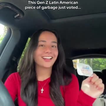 “This Gen Z Latin American piece of garbage just voted…” FOR #TRUMP 🔥