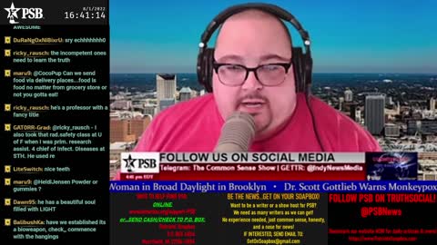 2022-08-01 15:00 EDT - The Common Sense Show: Guest Kari Donovan @3:30P ET with Derek & PATRIOTski