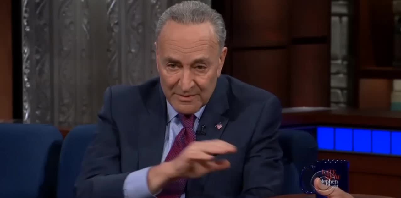 Colbert Invites Chuck Schumer to Bash 'Far Right' Trump as Against 'America's Values'