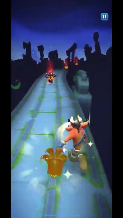Inferno Zombot Battle Run Gameplay On Road To Ruin - Crash Bandicoot: On The Run!