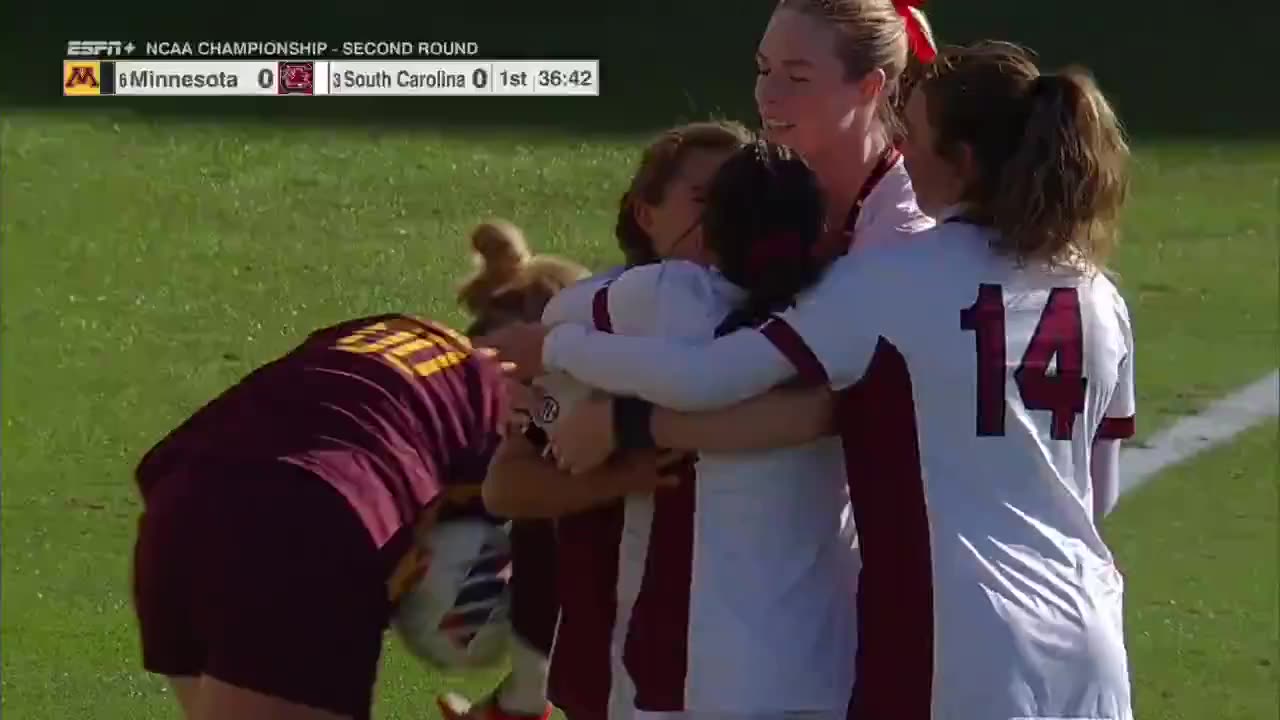 NCAA Soccer - NINE MINUTES INTO THE GAME, AND SOUTH CAROLINA STRIKES FIRST!!! 💥