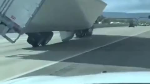 Strong winds can even flip the truck over