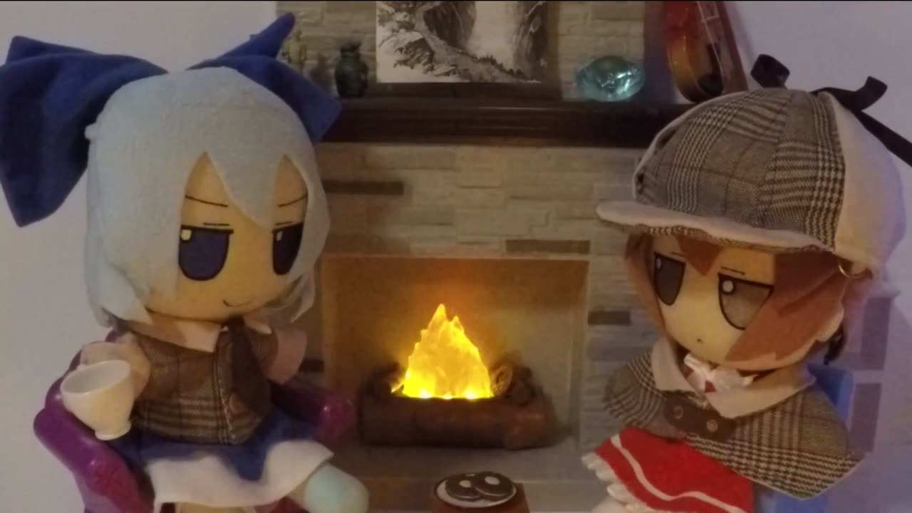 Chenlock and Doctor Baka take it easy by the fire