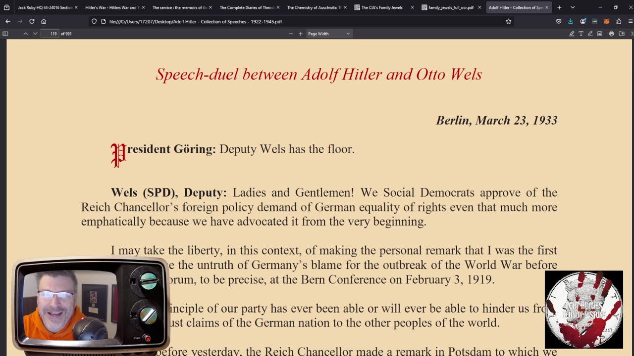 Hitler's Speech on "The Day of National Labor," May 1, 1933