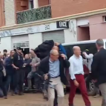 King Philip of Spain was greeted by angry people in Valencia