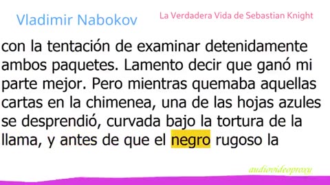 Vladimir Nabokov - La Verdadera Vida de Sebastian Knight 1/2