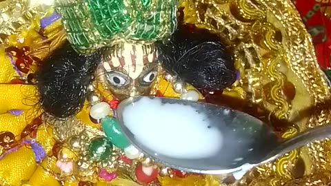 LORD KRISHNA' DRINKING MILK