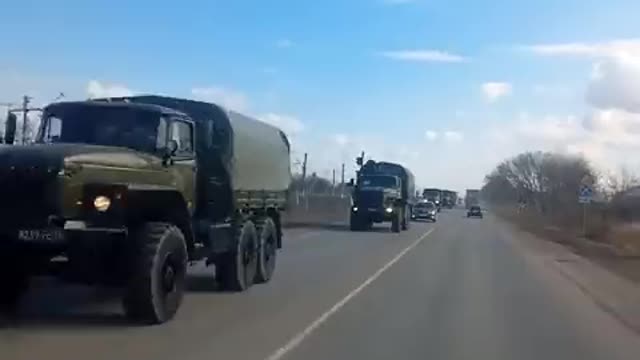 Chechens from Kadyrov's Sever battalion, Heading from Grozny towards Krasnodar