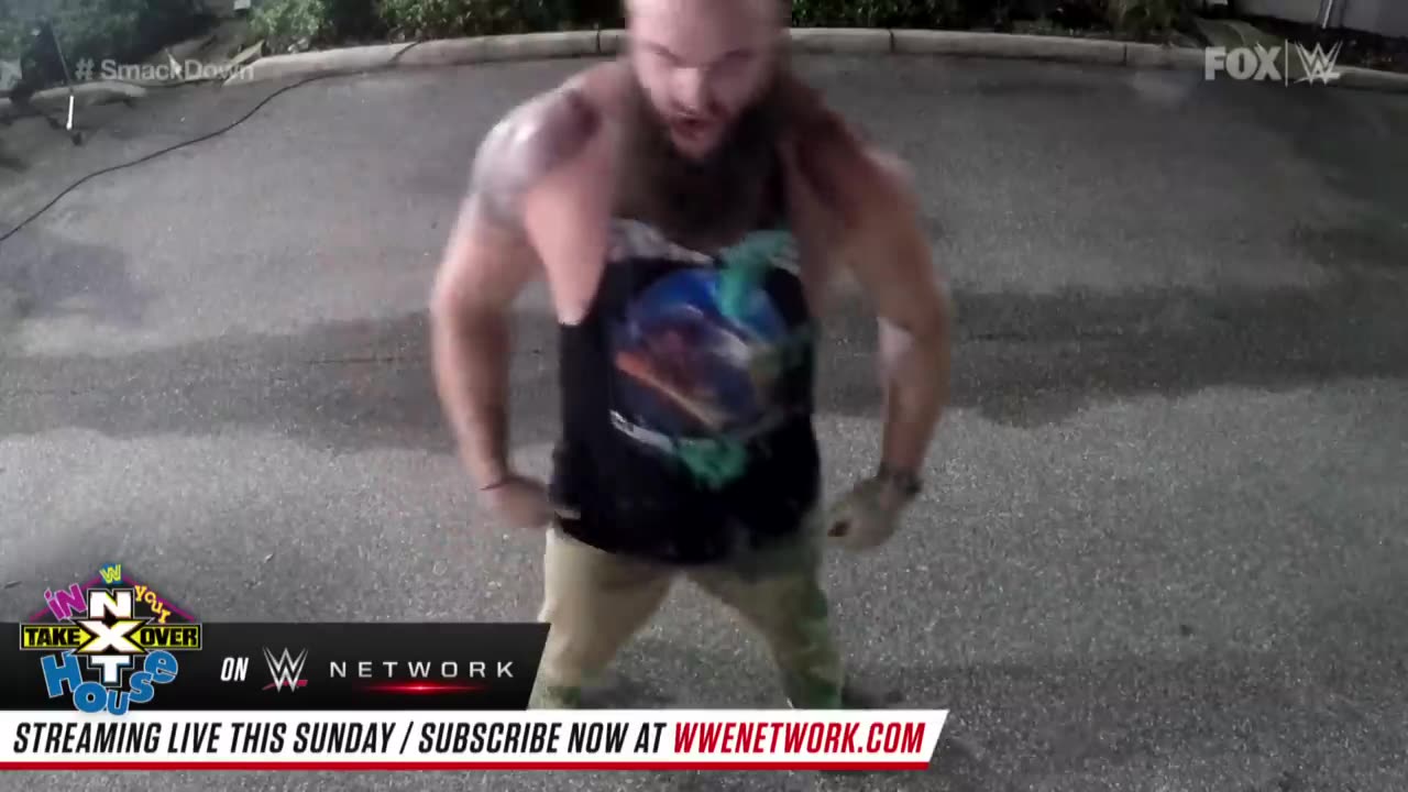 Braun Strowman flips over van with The Miz & John Morrison inside SmackDown