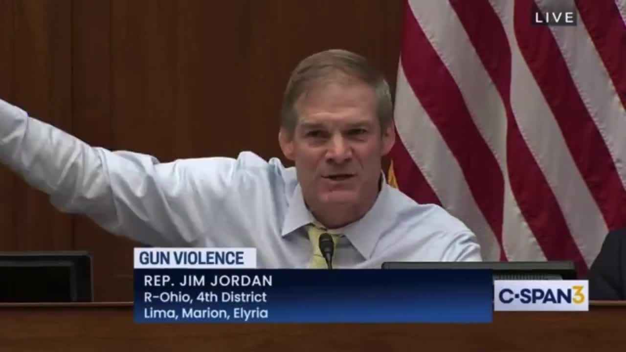 ⚫️Jim Jordan’s Great Reason For Owning Firearms