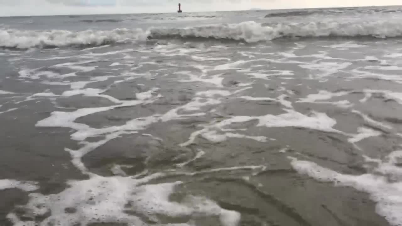 the sound of ocean waves with lighthouses in view