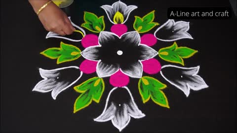 simple easy to make Beautiful Rangoli 2022