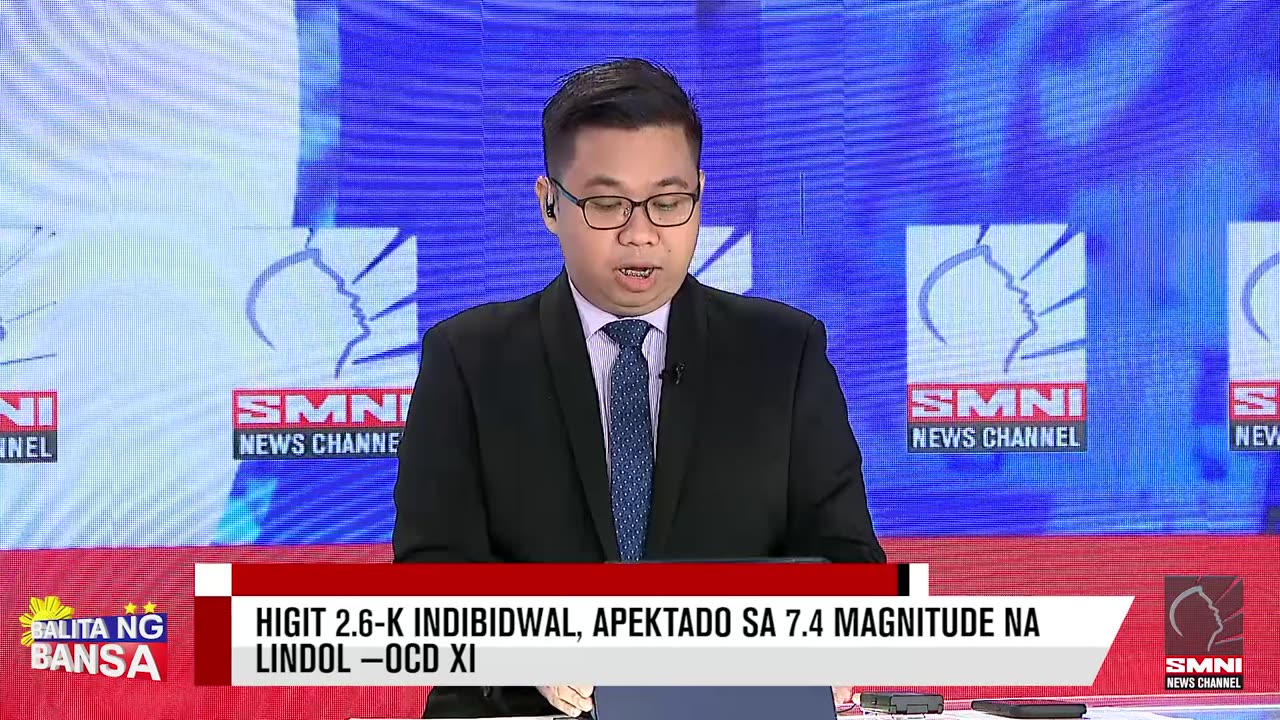 Higit 2.6-K indibidwal, apektado sa 7.4 magnitude na lindol —OCD XI