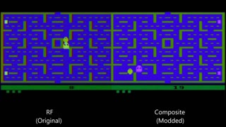 Atari 2600 Split-screen RF Vs Composite Comparison