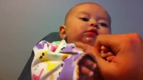 Funny baby act like a zombie 😂
