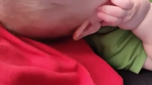 Funny clip of daddy and baby