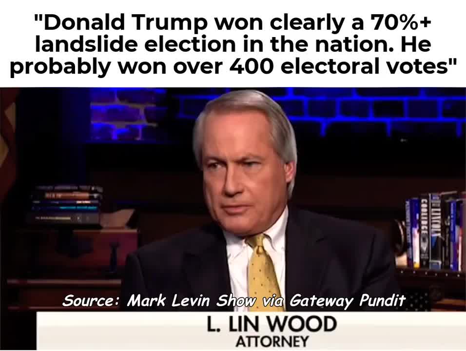 Lin Wood on Trump Landslide Victory