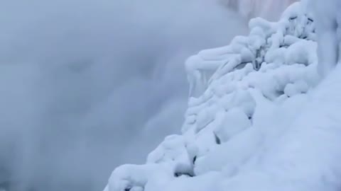 Niagara waterfalls in winter season