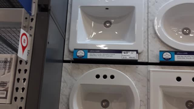 New sinks at Lowes