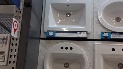 New sinks at Lowes