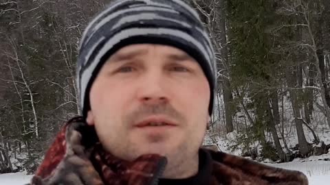 Making New Friends While Ice-Fishing
