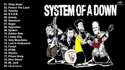 AS MAIS TOCADAS DO SYSTEM OF A DOWN.