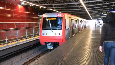 Santa Rosa and Vicuna Mackenna metro Station in Chile