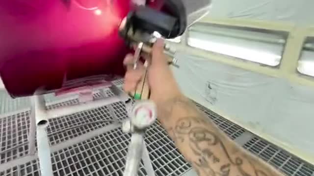 Motorcycle panel painting