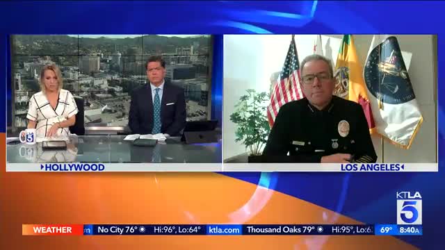 LAPD Chief Moore appeared on KTLA to discuss important topics: