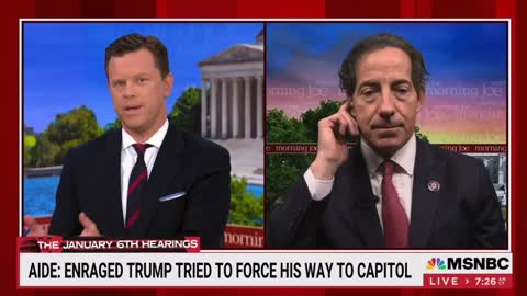Panic in DC! Jamie Raskin just abruptly hung up on MSNBC
