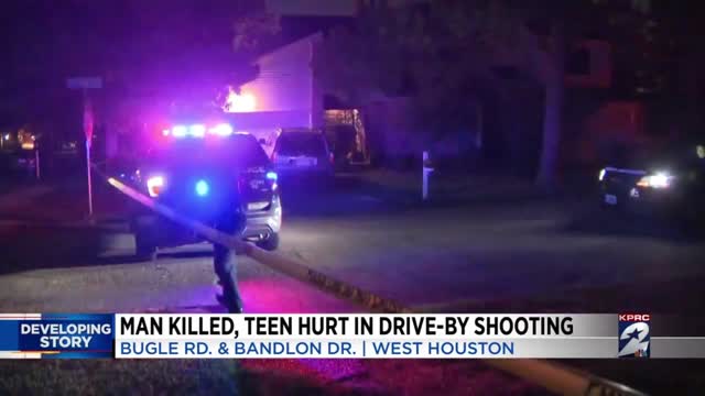 Man killed, teen hurt in drive-by shooting in west Houston