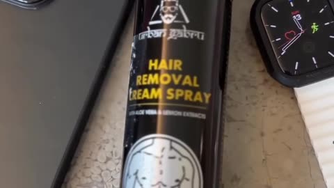 Hair removal spray