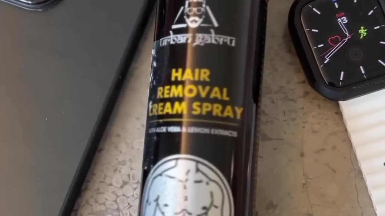 Hair removal spray