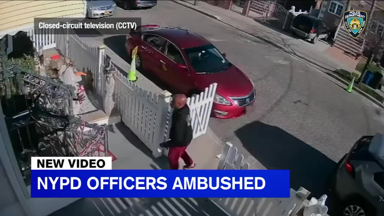 NYPD bodycam shows domestic violence suspect ambushing officers!