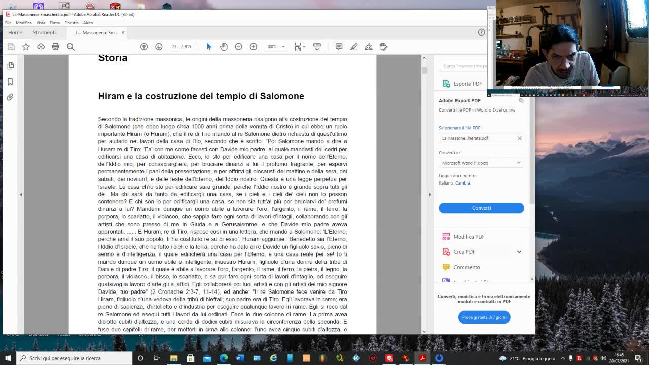 Lettura del libro del 2012 la massoneria smascherata di Giacinto Butindaro parte 1