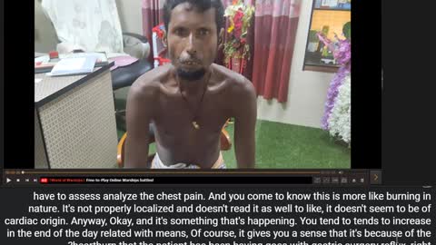 ST5.40 year old man with chest pain discussion