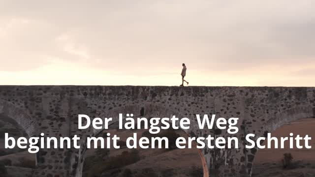 The longest way starts with the first step