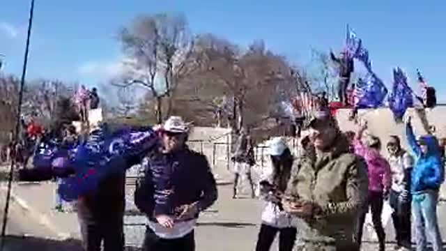 Salt Lake City Capitol Small Trump Rally