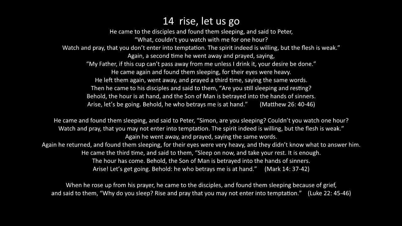 03b Gethsemane - communion