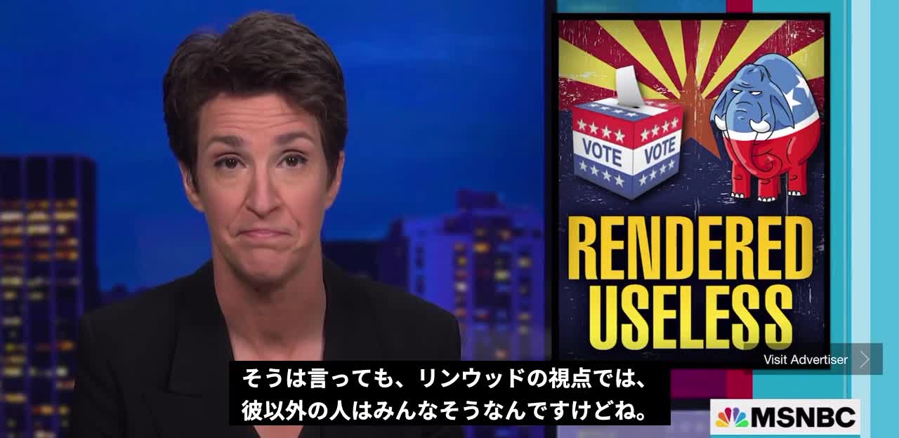 リン・ウッド弁護士投稿動画 MSNBCニュース