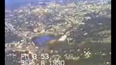 Flying over Worcestor, Massachusetts in 1990