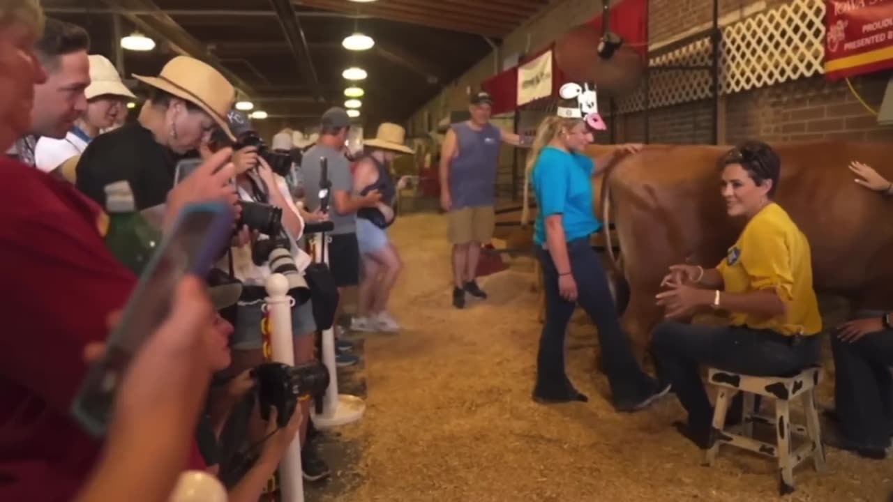 Kari Lake Says ONLY 2 Genders. Tells Reporter To Milk A Cow And Then A Bull