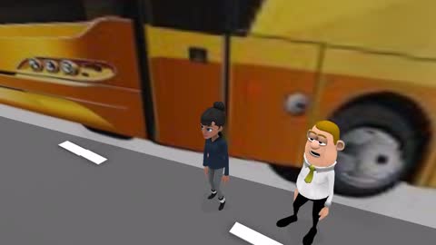 BUS TRAVEL CARTOON VIDEO