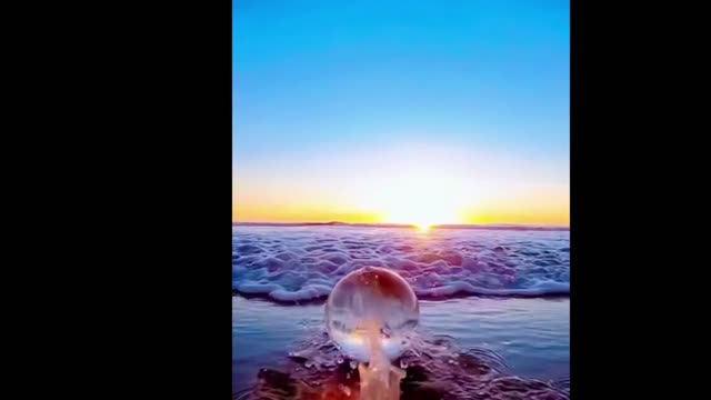 The blue sea is calming