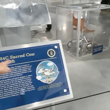The wheel chair lift for the "Sacred Cow" FDR's airplane.