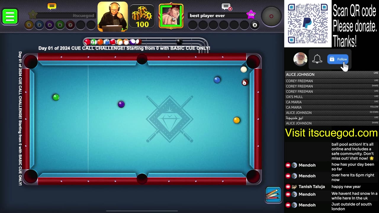 The 8 Ball & 9 Ball Pool LIVE Show with ITSCUEGOD