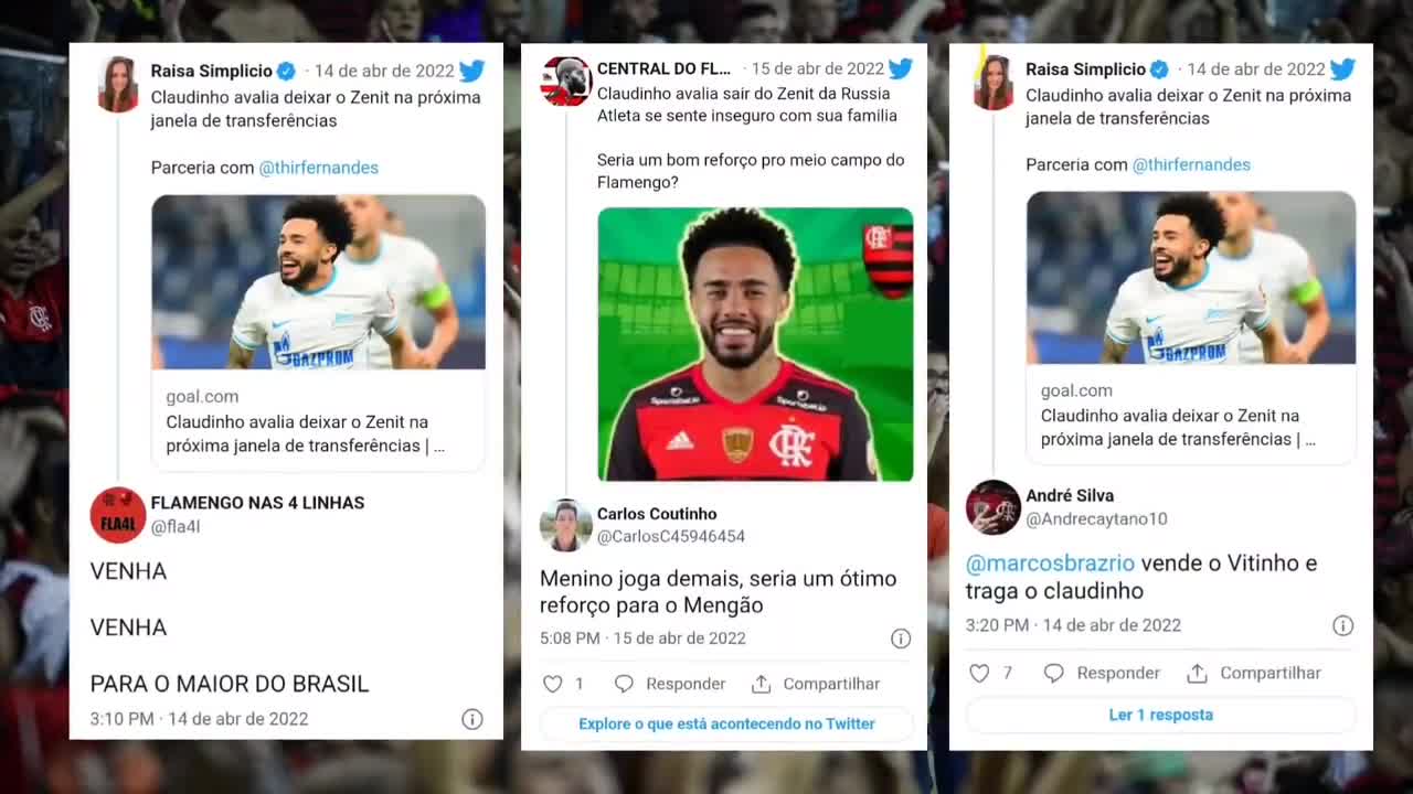 Claudinho foi muito sincero ao falar do Flamengo! Deixou todos supreso! Notcias do FLAMEMGO HOJE