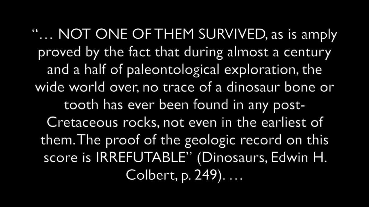 Were Dinosaurs Prior to Adam & Eve?