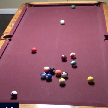 6 BALL BANK SHOT!