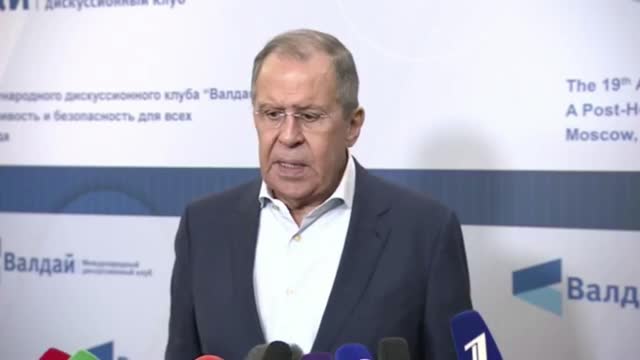 Sergueï Lavrov dans le cadre du Club de discussion de Valdaï